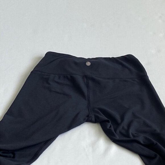 Yogalicious Black Leggings Size XS 7/8 Length - Picture 2 of 4